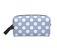 Wave Point Trousse de Toilette de Voyage, Organiseur de Maquillage, Grande capacité, Portable, pour Femmes et Filles, Bleu