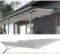Wave Shade Cover Outdoor Roll Up Shade Shade Shade Respirant Shading Plate Use Immédiatement personnalisable (couleur : gris, taille : 0,9 x 9 m) (gris 1,2 x 8 m)