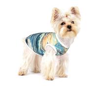 Wave Voilier Mouette Petit Chien Gilet Coton M Respirant Doux et Confortable Pet Vêtements pour Chat Chien