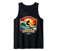 Wave Warrior Planche de Surf avec Citation de Surfeur Débardeur