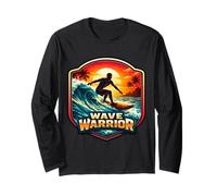 Wave Warrior Planche de Surf avec Citation de Surfeur Manche Longue