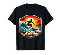 Wave Warrior Planche de Surf avec Citation de Surfeur T-Shirt