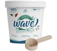 Wave Washing Second Life - Détergent en crumbs + distributeur de bois gratuit - 100 % recyclable - 50 lavages - Fabriqué en Italie - Écologique - Biodegradable - Hypoallergénique