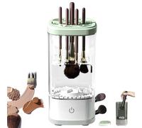 Wavearnn Electric Makeup Brush Cleaner, 2-in-1 Automatic Washing and Air-Drying Spinner Portable USB Powered for Deep Cleaning Cosmetic Brushes for Home & Salon (Plug in)