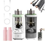 Wavearnn Electric Makeup Brush Cleaner, 2025 upgrade Electric Makeup Brush Automatic Cleaner, For Deep Cleaning All Types Of Brushes Set (2PCS)