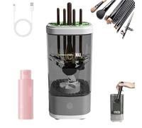 Wavearnn Electric Makeup Brush Cleaner, 2025 upgrade Electric Makeup Brush Automatic Cleaner, For Deep Cleaning All Types Of Brushes Set (Black)