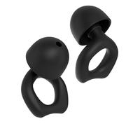 Wavears Bouchon d'Oreille - Confortable à Porter, Réduit les Bruits Environnants, Protège les Oreilles, Améliore la Qualité du Sommeil, Réutilisable et Écologique (Noir, Moyen)