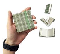 Waveaura Mini carnet de croquis aquarelle de voyage 6 x 6 cm avec couverture en tissu 300 g/m² 63,5 kg, 20 feuilles (carnet de croquis 300 g/m², chat printanier)