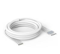 Waveform Câble UltraFlex-Quad : câble d'extension Quad-195 à faible perte | Classé en extérieur | SMA mâle vers SMA femelle | Bottes résistantes aux intempéries | Pour routeurs cellulaires 5G