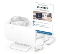 Waveform DualMini : kit d'antenne de fenêtre MIMO à profil bas 2 x 2 | Routeurs omnidirectionnels 4G/5G et points d'accès | pour Netgear M5 & M6, Vodafone, Three | Maisons et camping-cars | Câble SMA