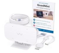 Waveform QuadMini : Antenne MIMO Omni 4x4 à profil bas, kit complet | Antenne amplificatrice de signal externe | Routeurs et passerelles 4G/5G | T-Mobile Home Internet G5AR | Câble de 3 m