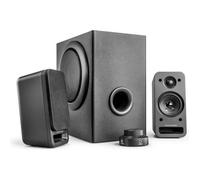 Wavemaster MX3+ - Kit d'Enceintes 2.1 Stereo Pour TV/Gaming/Smartphone/PC/Tablette 50 W