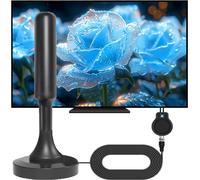 Wavemax Antenne TV Festberg Hitenna,DVB-T2-Antenne TV numérique Freeview Rewave Rewave pour intérieur avec signal fort antenne TV intelligente extérieur prend en charge la radio VHF/UHF/DAB/4K