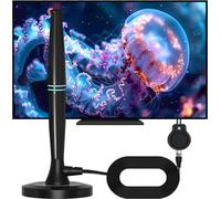 Wavemax Antenne TV Festberg Hitenna Wave Tune pour TV,DVB-T2-Antenne TV numérique Freeview Rewave d'intérieur avec signal puissant Antenne Smart TV extérieure prend en charge la radio VHF/UHF/DAB