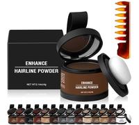 Waverloo Magic Root Cover Up, Waverlo Magic Root Cover Up, Waverly Magic Root Cover Up, Hairline Powder Instantly Conceals Hair Loss, Stain-Proof 48 Hour Formula (#01 Ash Brown)