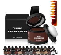 Waverloo Magic Root Cover Up, Waverlo Magic Root Cover Up, Waverly Magic Root Cover Up, Hairline Powder Instantly Conceals Hair Loss, Stain-Proof 48 Hour Formula (#09 Hazel Brown)