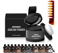 Waverloo Magic Root Cover Up, Waverlo Magic Root Cover Up, Waverly Magic Root Cover Up, Hairline Powder Instantly Conceals Hair Loss, Stain-Proof 48 Hour Formula (#07 Dark Gray)