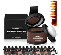 Waverloo Magic Root Cover Up, Waverlo Magic Root Cover Up, Waverly Magic Root Cover Up, Hairline Powder Instantly Conceals Hair Loss, Stain-Proof 48 Hour Formula (#13 Medium Brown)