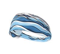 Waves Lapping at The Rocks Bandeau de sport élastique doux doux pour la peau Absorbant la transpiration Respirant pour une variété de sports de plein air