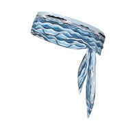 Waves Lapping at The Rocks Bandeau de sport unisexe absorbant la transpiration