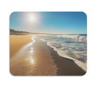 Waves Summer Sandy Tapis pour égouttoir à vaisselle, facile à nettoyer, tapis absorbant en terre de diatomée, 60 x 50 cm