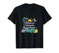 Waves Whisper Happiness Fête de Vacances permanente T-Shirt