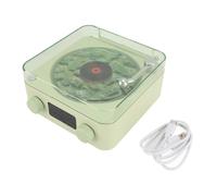 Waves Wireless Compact Stereo Player with Ambient Light, Creative Gift, Vintage Portable Speaker for Sleeping and Relaxing, Green