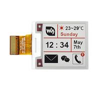 Waveshare 1.54 inch E-Paper Raw Display Panel(B) V2,200x200 Resolution,3.3v E-Ink Electronic Paper Screen Without PCB,Red Black White Three-Color for Raspberry Pi/Jetson Nano/Arduino/STM32