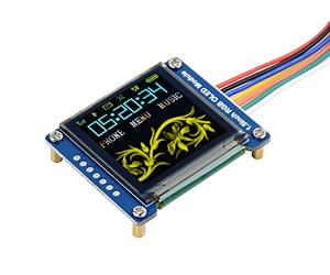 Waveshare 1.5inch RGB OLED Display Module 128x128 Pixels 16-bit High Color SPI Interface with Embedded Controller