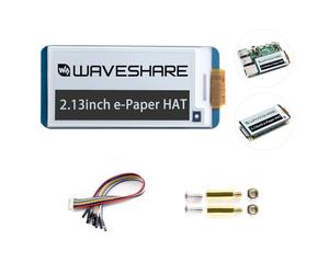 waveshare 2.13inch E-Ink Display Hat V4 Version Compatible with Raspberry Pi Raspberry Pi 5/4B/3B/Zero/Zero W/Zero 2W/Pico/Pico W/Pico WH, 250x122 Resolution SPI Interface Supports Partial Refresh