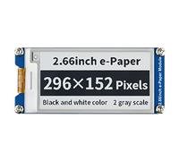 Waveshare 2.66inch E-Paper E-Ink 296×152 Pixels Display Module,Support Partial Refresh, Black/White Dual-Color with SPI Interface