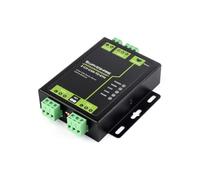 Waveshare 2-Channel Can Bus to Ethernet Gateway Server with RS485 Port, Industrial Protocol Converter, Repeater, DIN-Rail & Wall Mount, with Dual Socket and Aluminum Case