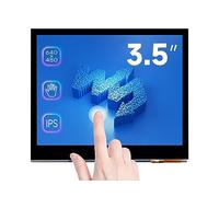 Waveshare 3.5inch Display for Raspberry Pi Capacitive Touchscreen IPS Monitor LCD 640×480 Resolution with DPI Interface Toughened Glass Cover Support Low Power Consumption