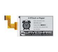 Waveshare 3.97inch E-Paper Raw Display(Without Driver Board), 800x480 Pixels, Black/White, 4 Grey Scales, SPI Interface, Standard Raspberry Pi 40PIN GPIO Header