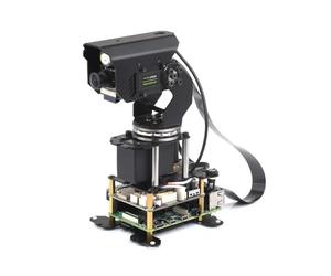 Waveshare 360° Omnidirectional High-Torque 2-Axis Expandable Pan-Tilt Camera Module, Compatible with Raspberry Pi 4B / 5, Driven by Serial Bus Servos, Based on General Driver Board for Robots
