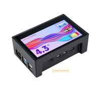 Waveshare 4.3inch Capacitive Touch Display for Raspberry Pi with Protection Case 800x480 Resolution IPS Wide Angle MIPI DSI Interface Supports Raspberry Pi 4B/3B+/3B