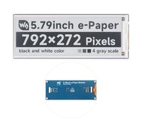 Waveshare 5.79inch E-Paper Display Module(with PCB), 792x272 Pixels, Black/White, SPI Interface, Support Partial Refresh, Ideal for Price Tags, Shelf Labels, Industrial Instruments...