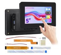 Waveshare 5inch DSI Capacitive Touch Display with Case, 720x1280 Pixels, IPS Panel, 5-Point Touch, Optical Bonding Toughened Glass Panel