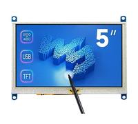 Waveshare 5inch HDMI LCD (G), Resistive Touch Screen, 800×480 Resolution, Compatible with Raspberry Pi 4B/3B+/3A+/3B/2B/1B+/1A+/Zero 2 W/Zero W/Zero PC