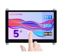 Waveshare 5inch HDMI LCD (H), Capacitive Touch Screen, 800x480 Resolution, Compatible with Raspberry Pi 4B/3B+/3 3B/2B/1B+/1 Zero 2 W/Zero W/Zero/Jetson Nano/PC/Game Console