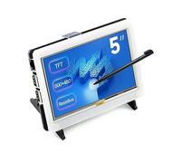 Waveshare 5inch HDMI LCD, with Bicolor Case, Resistive Touch Screen, 800x480 Pixel, Compatible with Raspberry Pi 4B/3B+/3 3B/2B/1B+/1 Zero 2 W/Zero W/Zero