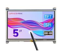Waveshare 5inch Resistive Touch Screen HDMI LCD, 800×480 Resolution, Low Power Consumption, Compatible with Raspberry Pi 4B/3B+/3 2B/B Zero/Zero W/WH/Zero 2W CM3+/4 Series Boards