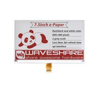 Waveshare 7.5inch E-Paper, 800×480 Pixels, Raw Display(Without PCB), Supports Red/Black/White 3Colors, for Price Tags, Shelf Labels, Industrial Instruments