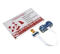 Waveshare 7.5inch E-Paper Display Hat (B) Module 800x480 Resolution 3.3v E-Ink Screen SPI Interface Red Black White Three-Color for Raspberry Pi Jetson Nano