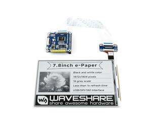 Waveshare 7.8inch E-Ink Display Hat for Raspberry Pi 1872×1404 Resolution E-Paper IT8951 Controller USB/SPI/I80 Interface Supports Partial Refresh for Ebook Reader