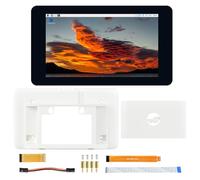 Waveshare 7inch Capacitive Touch Display for Raspberry Pi, with White Protection Case, 800x480 Pixels, DSI Interface