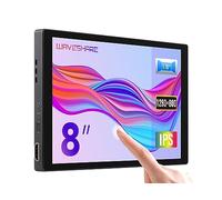 Waveshare 8inch Capacitive Touch Display, Wide Color Gamut,1280x800,Optical Bonding Toughened Glass Panel, HDMI/Type-C Display Interface,with Audio,Computer Dual Screen for Collaborative Processing
