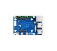 Waveshare Adaptateur CM4 Vers Pi 4B pour Raspberry Pi CM4 avec GPIO, PoE, , Compatible USB 3.0 et Ethernet, Carte D'Extension pour RPi 4B
