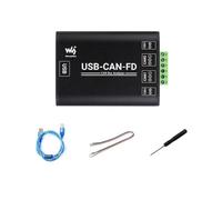 Waveshare Adaptateur USB Vers CAN FD, Analyseur Logique de Données de Bus CAN/CAN FD Industriel pour une Communication Améliorée USB-CAN-FD.