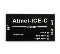 Waveshare Atmel-Ice-C Kit Powerful Development Tool for Debugging and Programming Sam AVR Microcontrollers Original PCBA Inside Full Functionality Cost Effective Durable Aluminium Alloy Enclosure